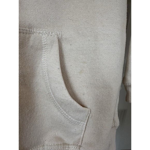 True Religion Cream Zip Hoodie with Black Logo Size Large (7) Kids - Picture 8 of 11